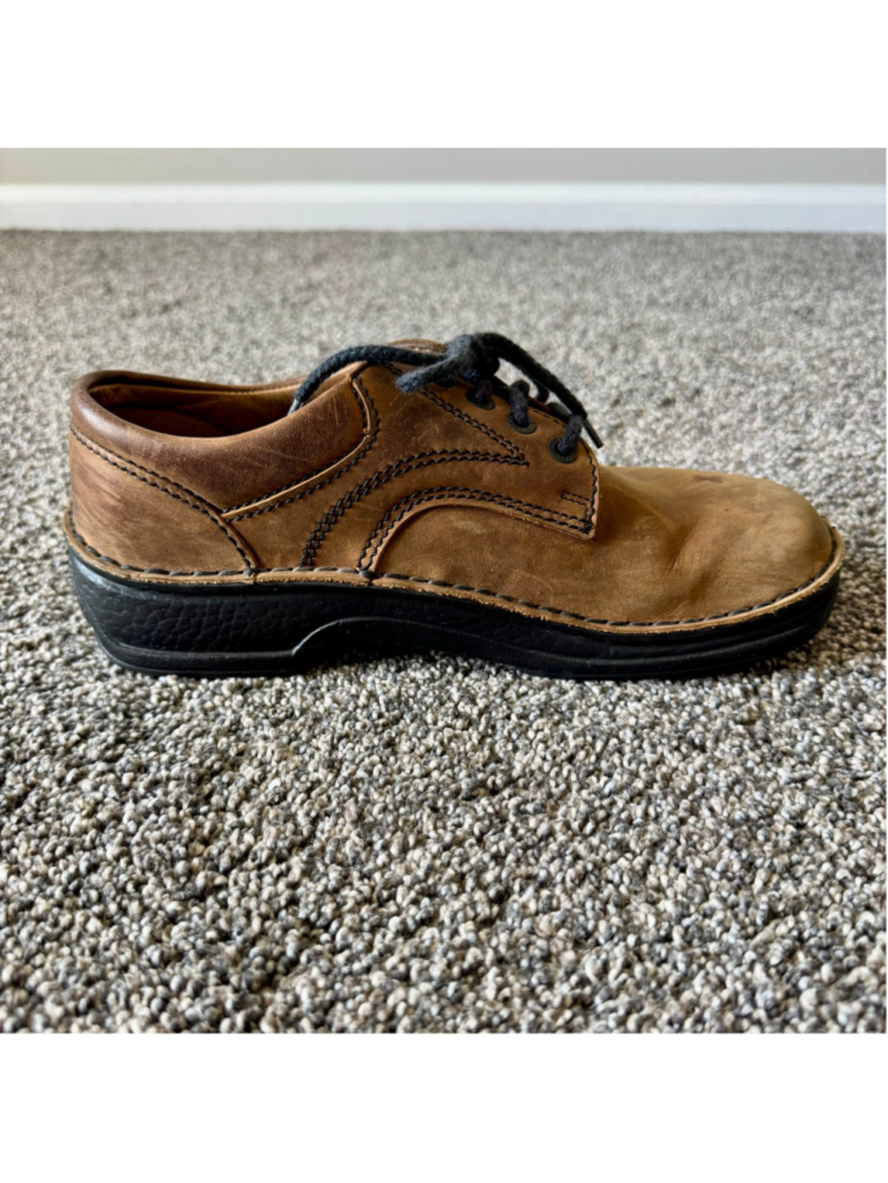 BIRKENSTOCK Memphis Oxford Brown Suede Shoes EU 39 Women 8.5 Mens 6.5 - Picture 7 of 11